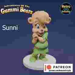 Sunni Gummi - Gummi Bears 3D figure Retro Infinity style (96mm) : vinyl collectible