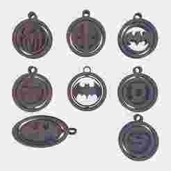super heros keychian