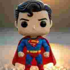 Superman Funko Pop / fan art / art toy / magic makes