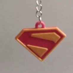 Superman keychain to print with layered color change