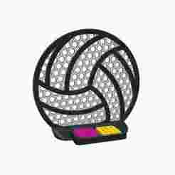Tabletop volleyball volleyball hoop rack