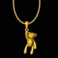 Teddy bear pendant charm