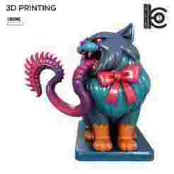 Tentacle Gift Cat - Cute Bow, Creepy Bite