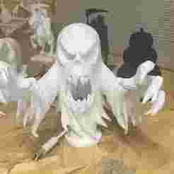 Terrifying ghost halloween