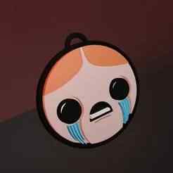 the binding of isaac - lazarus face keychain