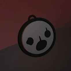 the binding of isaac - the keeper face keychain