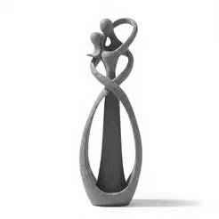 The embrace of eternal love - Sculpture of a couple in love