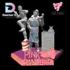 the pink panther inspector clouseau and cato-diorama