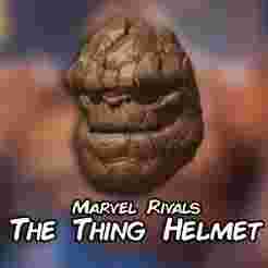 The Thing Marvel Rivals Cosplay Helmet (With Split Version)