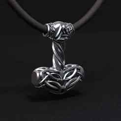 Thor Hammer Pendant 3D Model