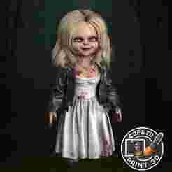 Tiffany Bride of Chucky 3D Printable Model / Tiffany La Novia de Chucky Modelo 3D Impresible