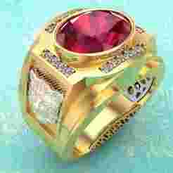 Tiger ring - Oval rings - Mens rings - N84