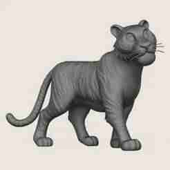 Tiger Toy Print Ready 3D Model