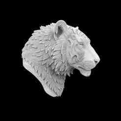 Tiger with Mane 3D Printable Model