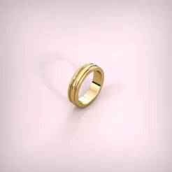 Timeless Dual-Line Gold Band ring
