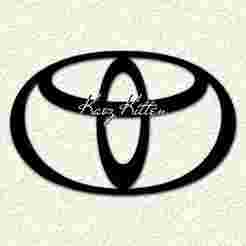 Toyota Auto Logo Car Symbol Wall Art Home Decor