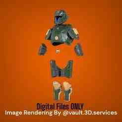 TR-117 Alpha Commander Armor and Helmet from Helldivers 2 - Digital STL File Only