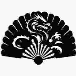 traditional folding fan with dragons in the folds 3 - 2D/3D Wall Art STL+SVG For CNC Router, Plasma, Waterjet, Laser & 3D Printer