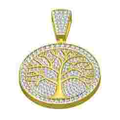 Tree of Life Diamond Charm Pendant