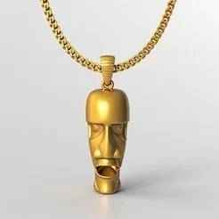 Tribal Pendant STL 3D Model for Jewelry – One Inch Pendant