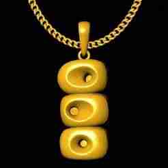 tribal stones pendant charm