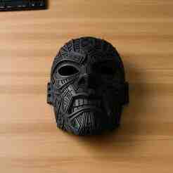 Tribal War Mask – Obsidian Edition
