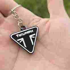 Triumph Minimal Keychain