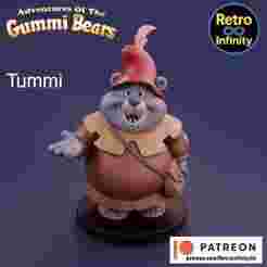 Tummi Gummi - Gummi Bears 3D figure Retro Infinity style (108mm) : vinyl collectible