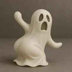 Twerking Ghost STL – Funny Halloween Figurine for 3D Printing