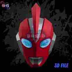 Ultraman Omega Helmet 3D STL File Digital Download