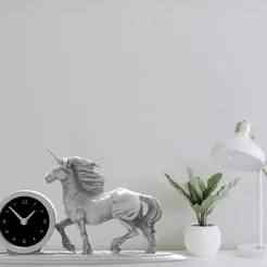 Unicorn desk clock