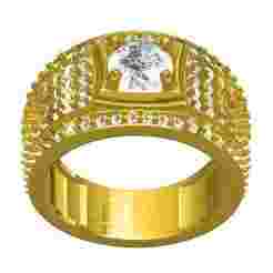Unique Round Diamond Engagement Ring for Men