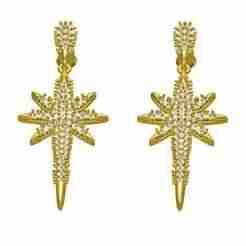Unique Star Sparkle Diamond Earring