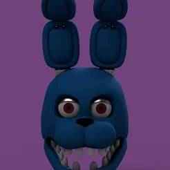 unwithered bonnie mask cosplay head- fnaf