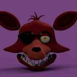 unwithered foxy mask cosplay head- fnaf