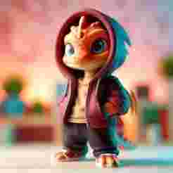 Urban Vibes / urban baby dragon 08 / fan art / art toy / magic makes