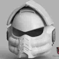 V2 Bulwark Space Marine 2 Helmet 1:1 Replica Cosplay