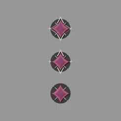 Valorant Immortal Rank Keychain and Badge