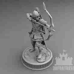 Viking archer 3D print model