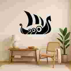 Viking Boat - Wall Art Multicolor