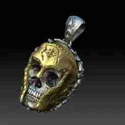 Viking Skull Pendant – STL File