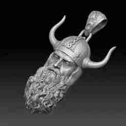 Viking Warrior Pendant – Norse Mythology Jewelry Design