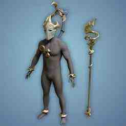 Viktor wild rift arcane cosplay Mask + Sraff + arm  accessories