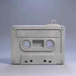 Vintage Cassette Keychain | Retro Music Lover’s 3D STL File, Printable Old School Charm