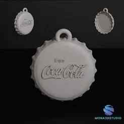 Vintage Soda Bottle Cap Pendant | 3D Printable Necklace with Presupports