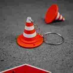 VLC Player Keychain | Traffic Cone Keychain | Easy To Print