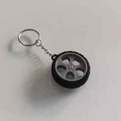 VW Golf wheel keychain
