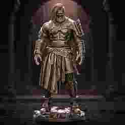 Warlord of the Shattered Realm – 3D Printable Heroic Miniature