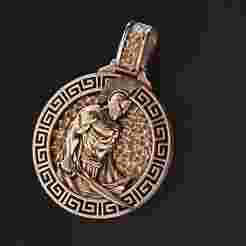 Warrior Pendant 3D Model
