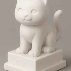 White Roblox Cat Trophy